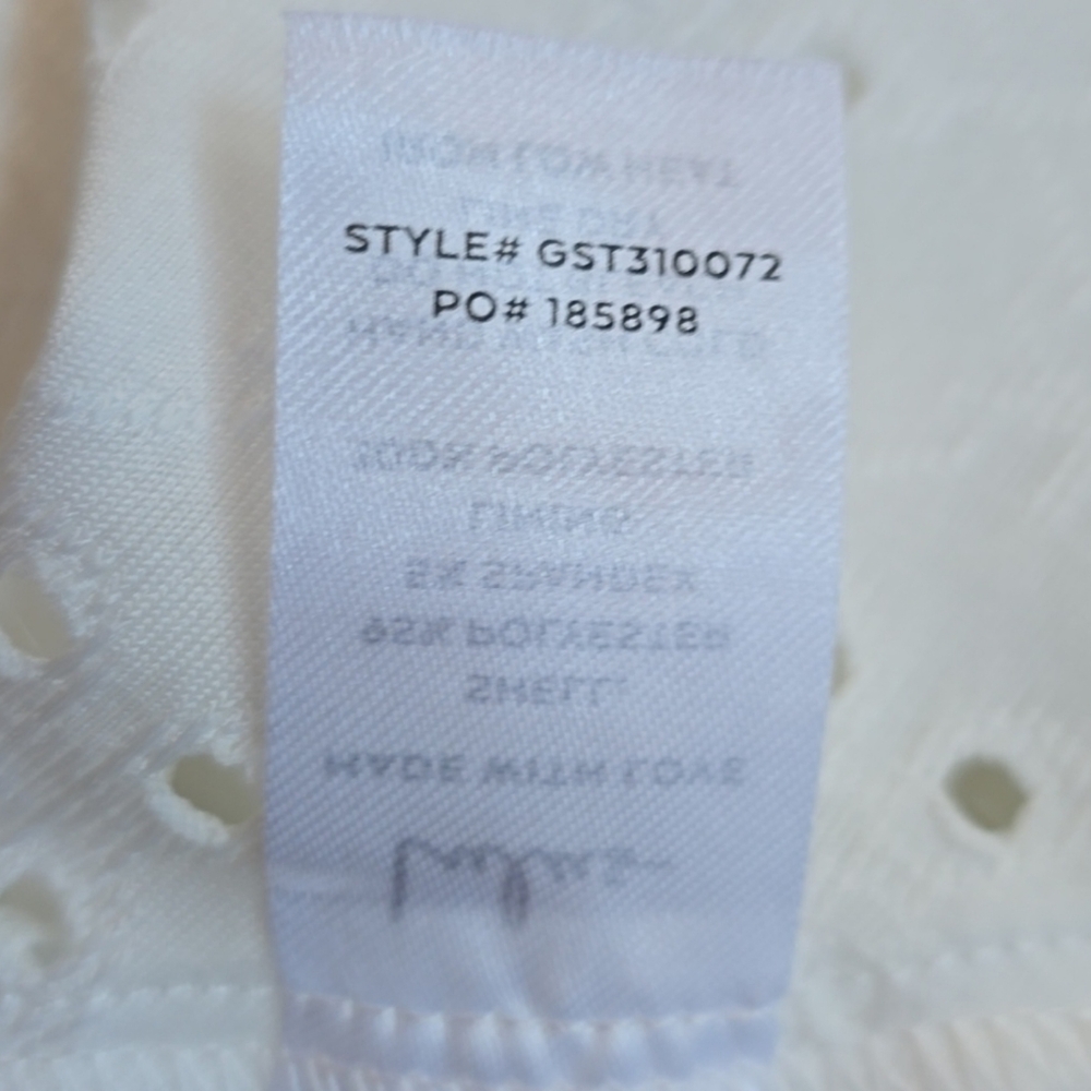 NWT Lulu's Breezy Effect Ivory Eyelet Tank Top Size Medium - Picture 10 of 15